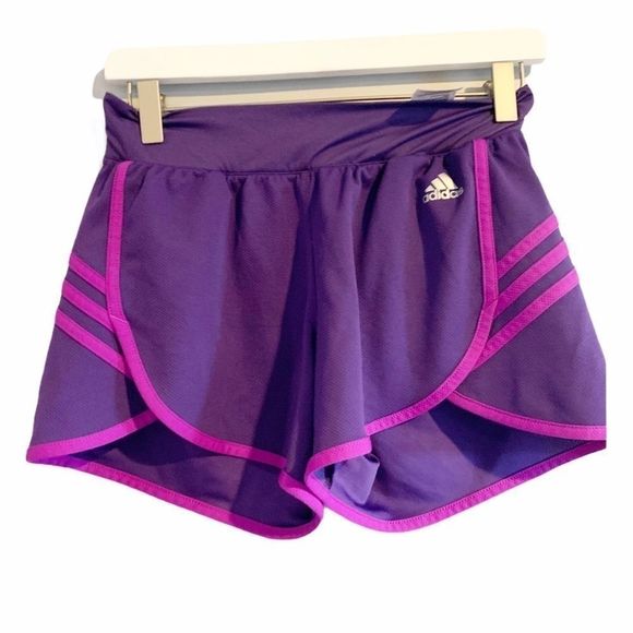 Adidas‎ Purple Climalite Gym Shorts - Picture 4 of 8